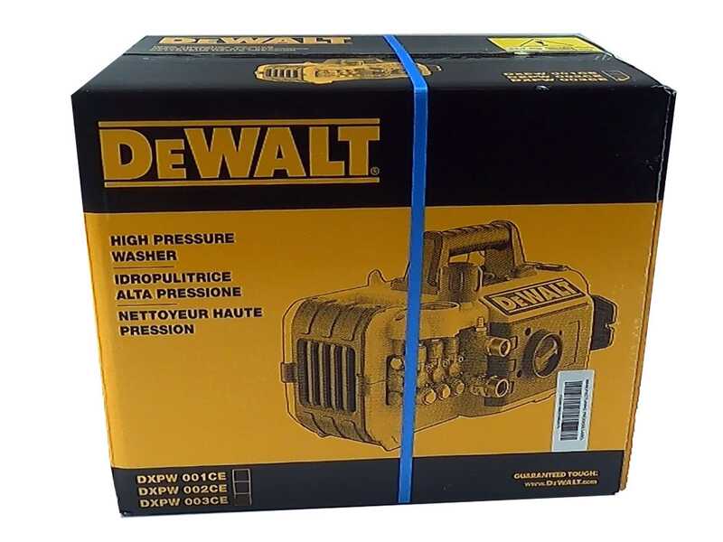 Nettoyeur haute pression &agrave; eau froide DeWalt  DXPW 001CE de 160 bars/500L/H max