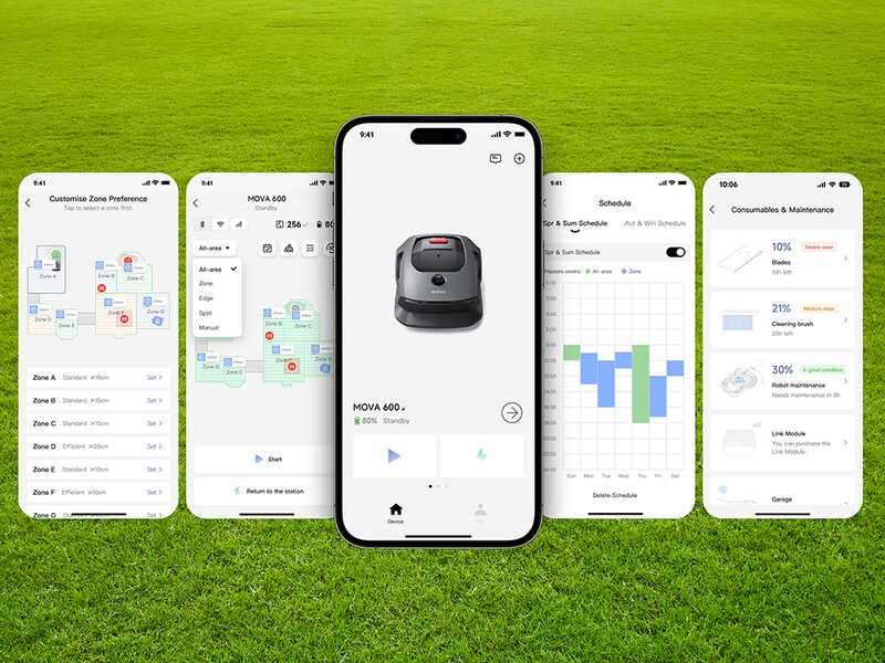 MOVA 600 Plus - Robot tondeuse - Sans installation