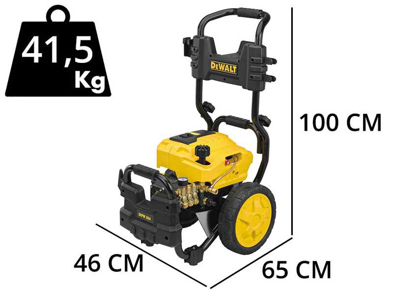 Nettoyeur haute pression DeWalt DXPW 004E - monophas&eacute; de 150 bars max- 600L/H d&eacute;bit Max