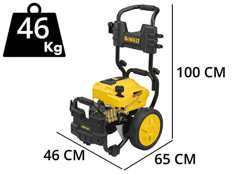 Nettoyeur haute pression DeWalt DXPW 005E- Triphas&eacute; de 200 bars max- 810L/H d&eacute;bit Max