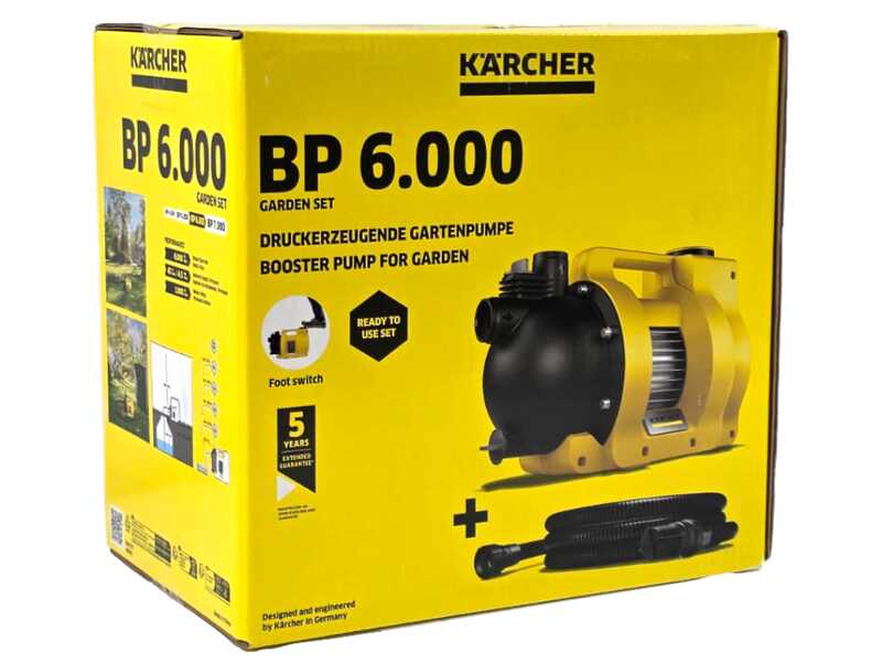 Karcher BP 6.000 Garden Set - Pompe &eacute;lectrique de jardin - 1000 W - 6000 l/h