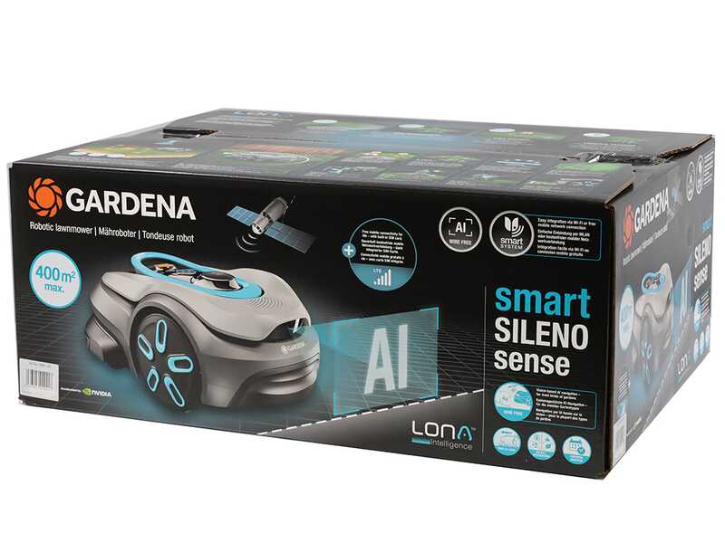 Gardena Smart SILENO Sense 400 - Robot tondeuse - Gestion avec l'application Gardena Smart - Sans installation