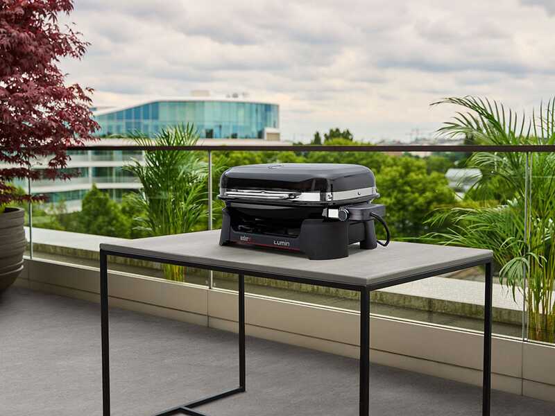 Weber Lumin Black 1502045 - Barbecue &eacute;lectrique portable - Grille 49 x 33 cm