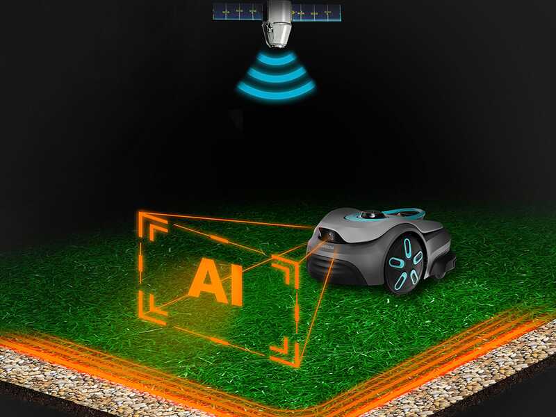 Gardena Smart SILENO Sense 600 - Robot tondeuse - Gestion avec l'application Gardena Smart - Sans installation