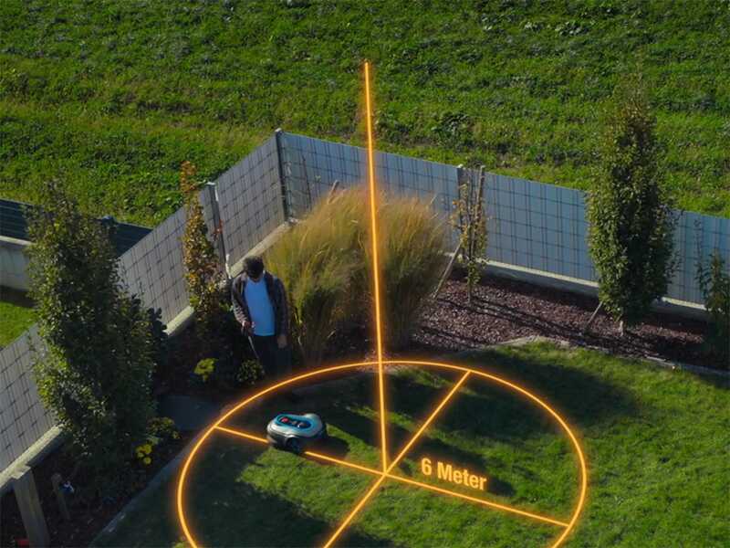 Gardena Smart SILENO Sense 600 - Robot tondeuse - Gestion avec l'application Gardena Smart - Sans installation