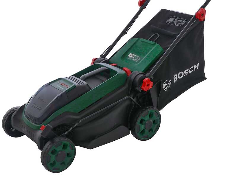 Bosch Rotak18V2-38 - Tondeuse &agrave; gazon sans fil - 2X18 V/4 Ah - Largeur de coupe 38 cm