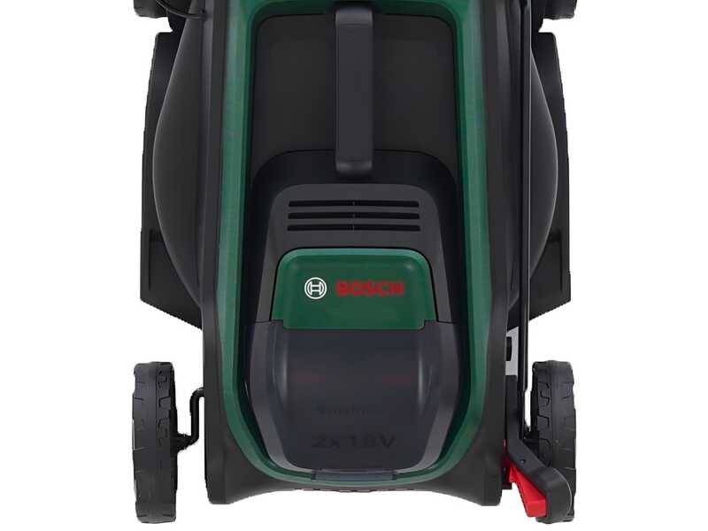 Bosch Rotak18V2-43 - Tondeuse &agrave; gazon sans fil - 2X18 V/4 Ah - Largeur de coupe 43 cm