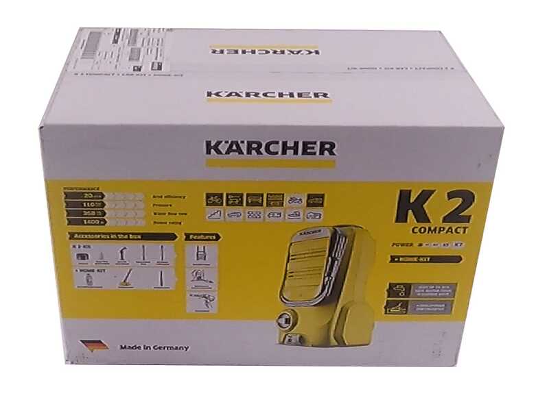 Nettoyeur haute pression &agrave; eau froide Karcher K2 Compact Home