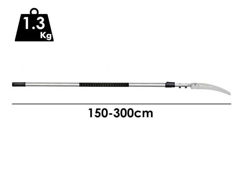 VESCO CA33 - Scie sur perche t&eacute;lescopique en aluminium - 150-300 cm - Lame 33 cm