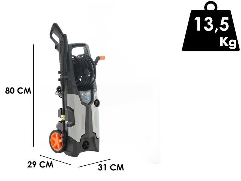 Nettoyeur haute pression &agrave; eau froide Comet KLZ 180 Extra - Pression maximale 180 bars