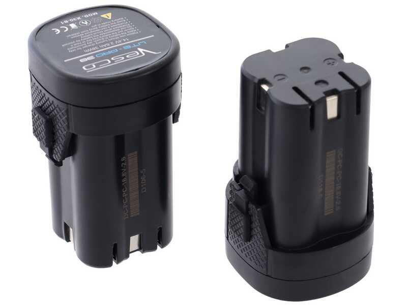 VESCO X30 - S&eacute;cateur &eacute;lectrique de taille &agrave; batterie - 2x 14,4 V 2,6 Ah