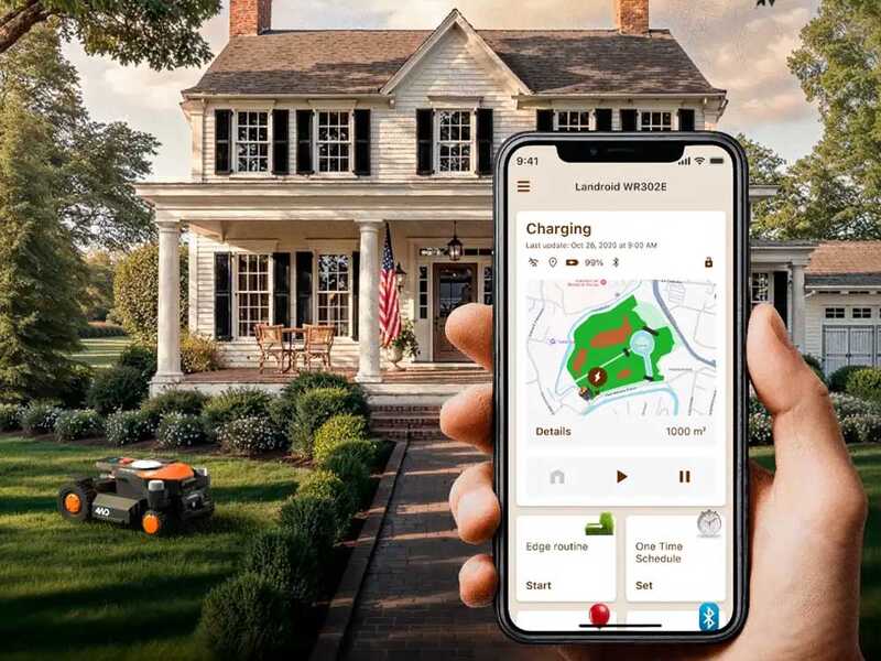 Worx Landroid Vision Cloud WR344E - Robot tondeuse 4WD - Sans installation