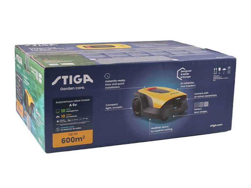 Stiga Vista A 6v - Robot tondeuse - Sans installation - Avec batterie E-Power 2 Ah