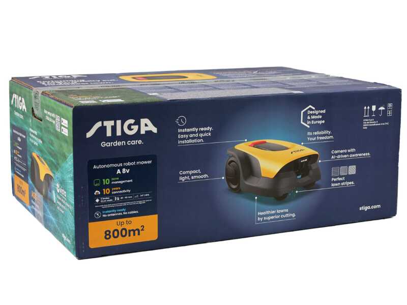 Stiga Vista A 8v - Robot tondeuse - Sans installation - Avec batterie E-Power 2 Ah