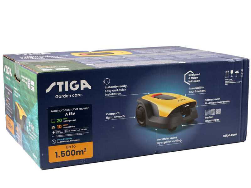 Stiga A 15v - Robot tondeuse - Sans installation - Avec batterie E-Power 5,0 Ah
