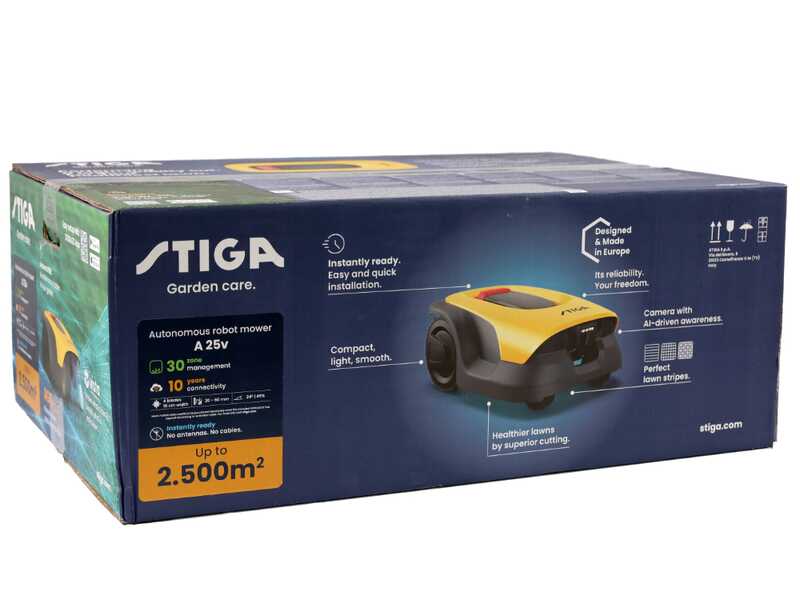 Stiga A 25v - Robot tondeuse - Sans installation - Avec batterie E-Power 6,0 Ah