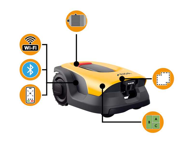 Stiga A 25v - Robot tondeuse - Sans installation - Avec batterie E-Power 6,0 Ah