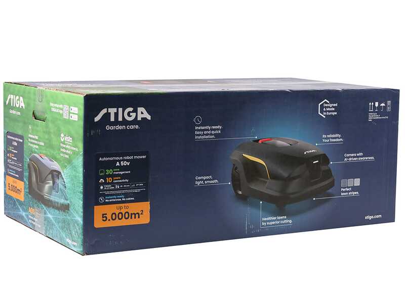 Stiga A 50v - Robot tondeuse - Sans installation - Avec batterie E-Power 10 Ah
