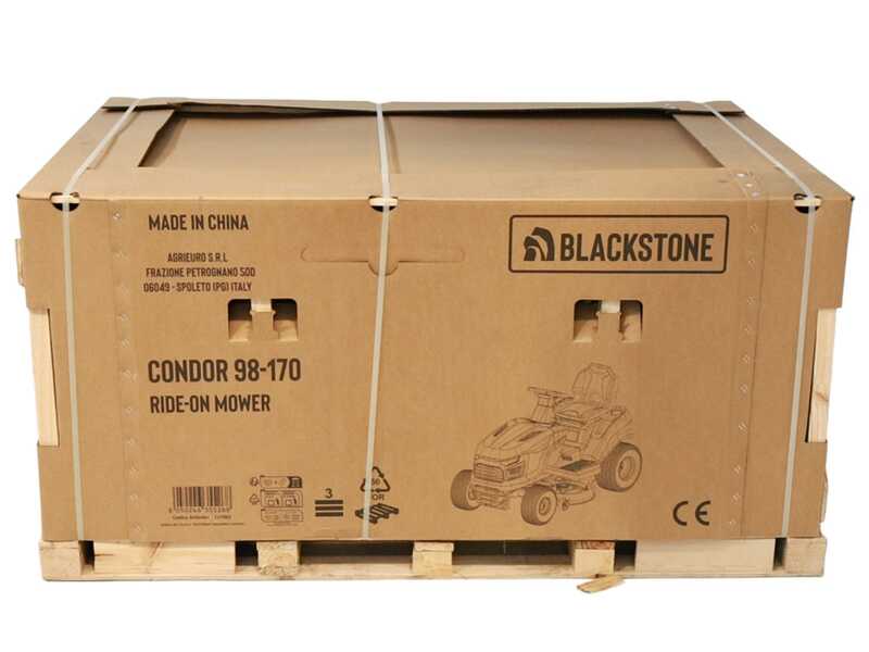 BlackStone CONDOR 98-170 LM - Tracteur tondeuse &agrave; transmission m&eacute;canique - &Eacute;jection lat&eacute;rale - Mulching