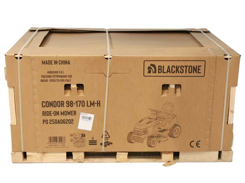 BlackStone CONDOR 98-170 LM-H - Tracteur tondeuse avec transmission hydrostatique - &Eacute;jection lat&eacute;rale - Mulching