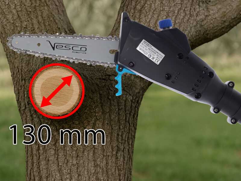 Vesco X180AT - &Eacute;lagueuse sur perche t&eacute;lescopique &agrave; batterie - 180-270 cm - 36 V - SANS BATTERIE NI CHARGEUR