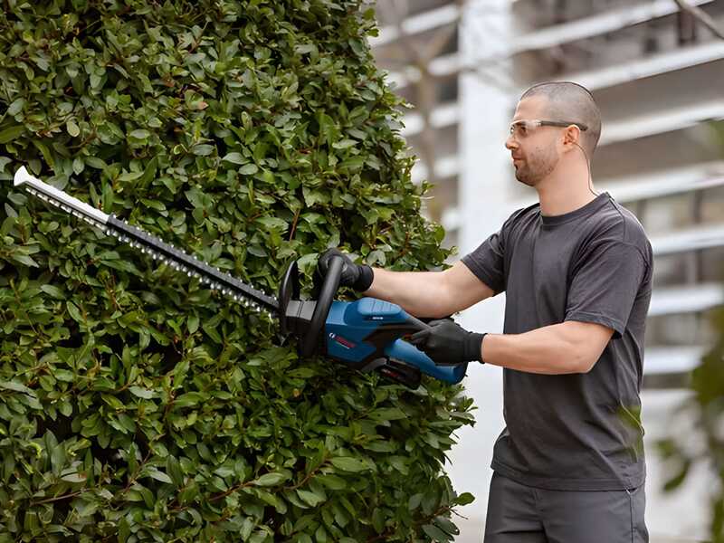 Bosch Professional GHE 18V-60 - Taille-haie &agrave; batterie 18 V/5.5Ah - Lame de 60 cm