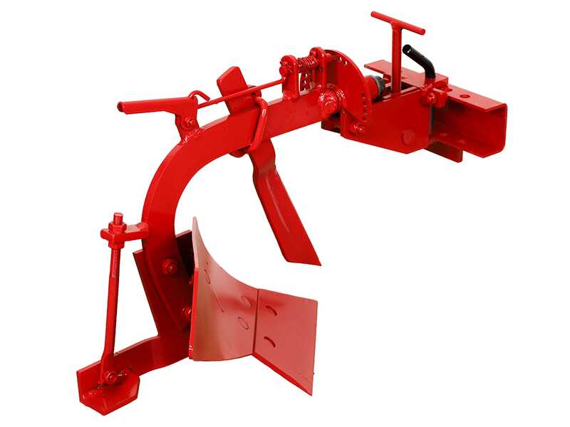 Charrue monosoc MD-05 avec attache rapide r&eacute;glable et barre porte-outils - Pour motoculteurs de 6 &agrave; 10 CV
