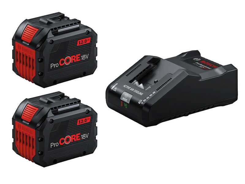 Bosch Professional GRA 18V2-46 - Tondeuse &agrave; batterie - 2x18V 8Ah + Chargeur rapide
