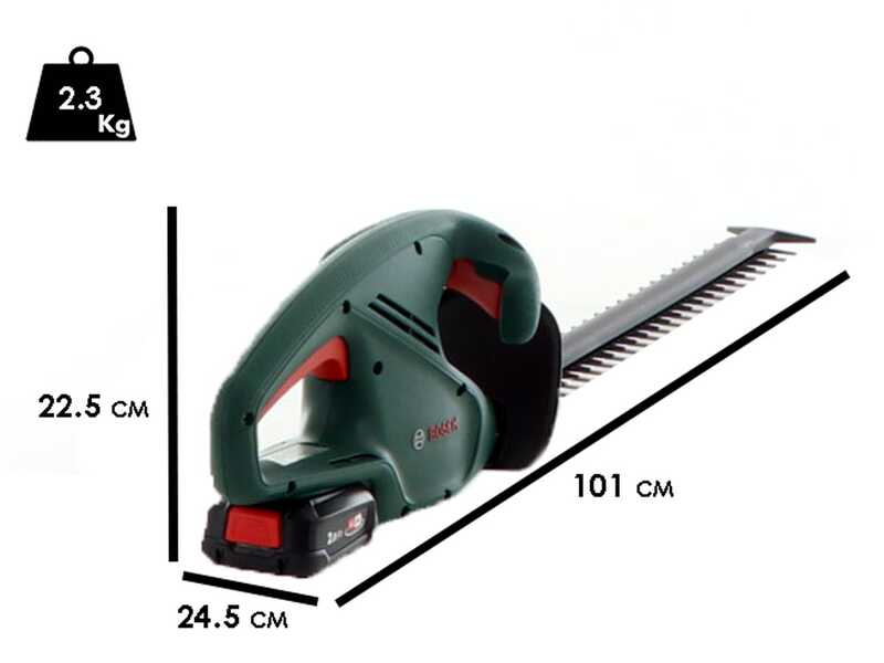 Bosch EasyHedgeCut 18V-52-13 - Taille-haie &agrave; batterie 18 V/2,5 Ah - Lame 52 cm