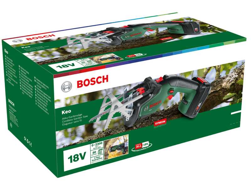 Bosch KEO - Scie sabre &agrave; batterie - 18 V 2.5 Ah
