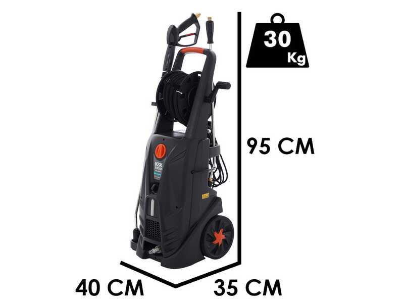 Comet KSX 1950 Gold Plus - Nettoyeur haute pression avec enrouleur de tuyau - 180 bar max - 564 l/h