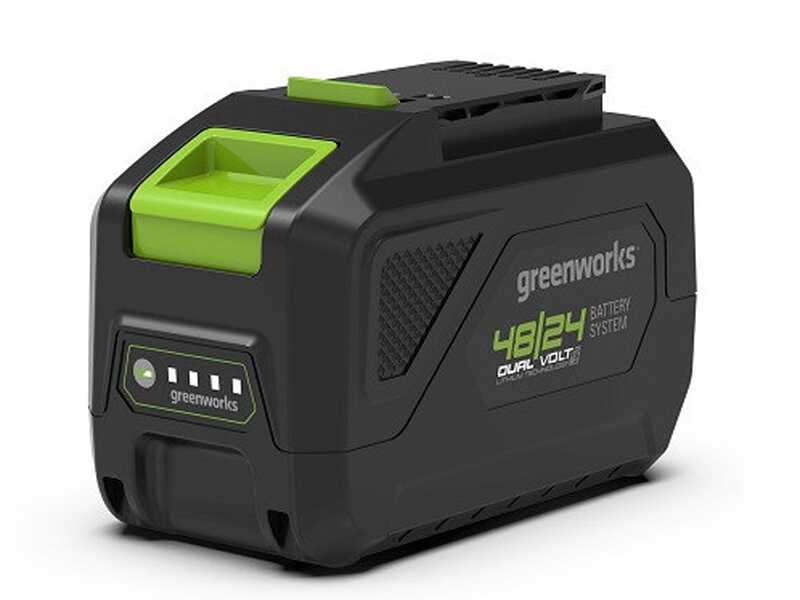 Greenworks GD48LM41II - Tondeuse &agrave; gazon &agrave; batterie - 48 V/4 Ah - Largeur de coupe 41 cm