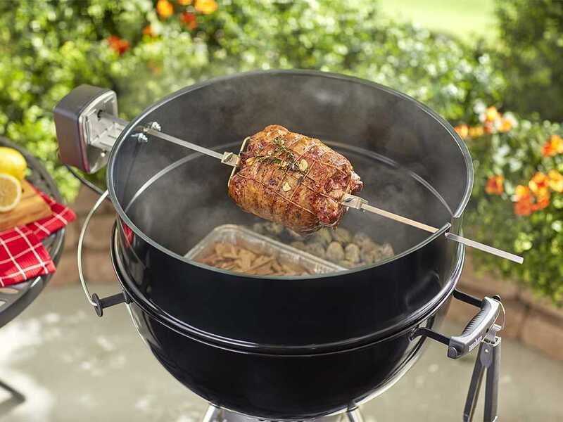 Tournebroche pour barbecue &agrave; charbon Weber 57 cm