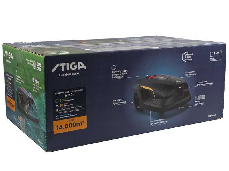 Stiga A 140v - Robot tondeuse - Sans installation - Avec batterie E-Power 14 Ah