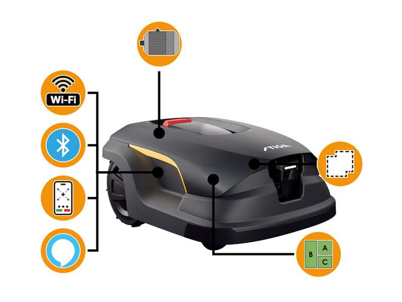 Stiga A 140v - Robot tondeuse - Sans installation - Avec batterie E-Power 14 Ah