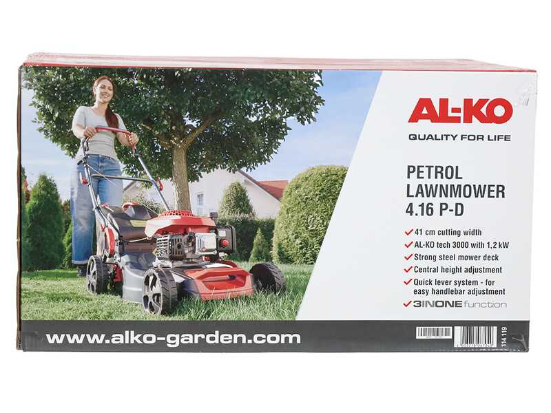 Al-Ko Easy 4.16 P-D - Tondeuse &agrave; gazon thermique - 3 en 1 - Moteur AL-KO Tech 3000 de 79,8 cm&sup3;