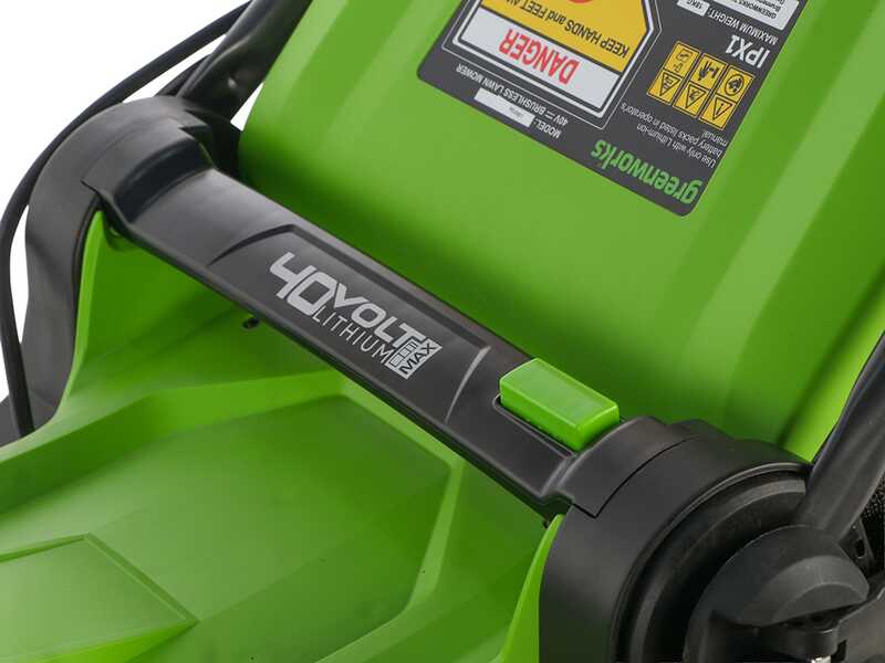 Greenworks LM4104 - Tondeuse &agrave; gazon &agrave; batterie 40 V - SANS BATTERIE NI CHARGEUR
