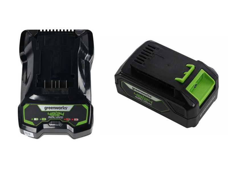 Greenworks LM360D - Tondeuse &agrave; gazon &agrave; batterie - 48 V/4 Ah - Largeur de coupe 36 cm