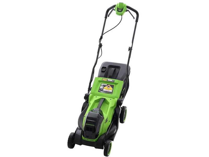 Greenworks LM360D - Tondeuse &agrave; gazon &agrave; batterie - 48 V/4 Ah - Largeur de coupe 36 cm