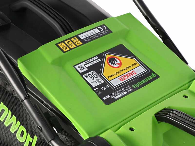 Greenworks LM360D - Tondeuse &agrave; gazon &agrave; batterie - 48 V/4 Ah - Largeur de coupe 36 cm