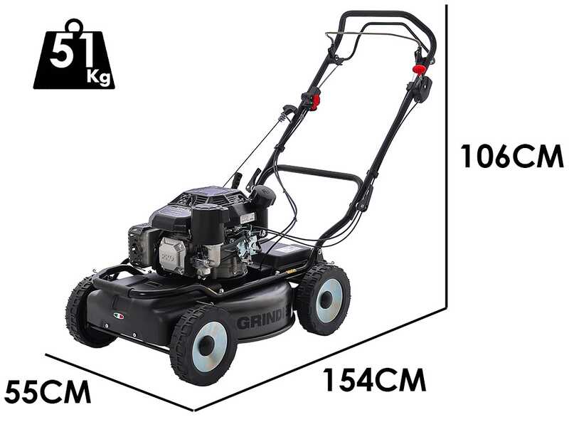 Marina Systems GRINDER Pro Max 4x4 52 - Tondeuse &agrave; gazon thermique tract&eacute;e - Moteur Kohler CV224