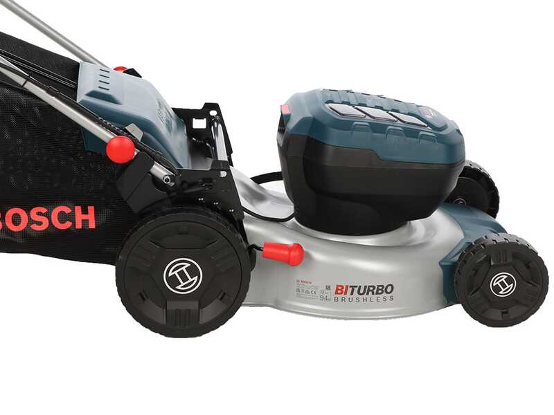 Bosch Professional GRA 18V2-46 SP - Tondeuse &agrave; gazon &agrave; batterie - 2x18 V 5,5 Ah - Largeur de coupe 46 cm