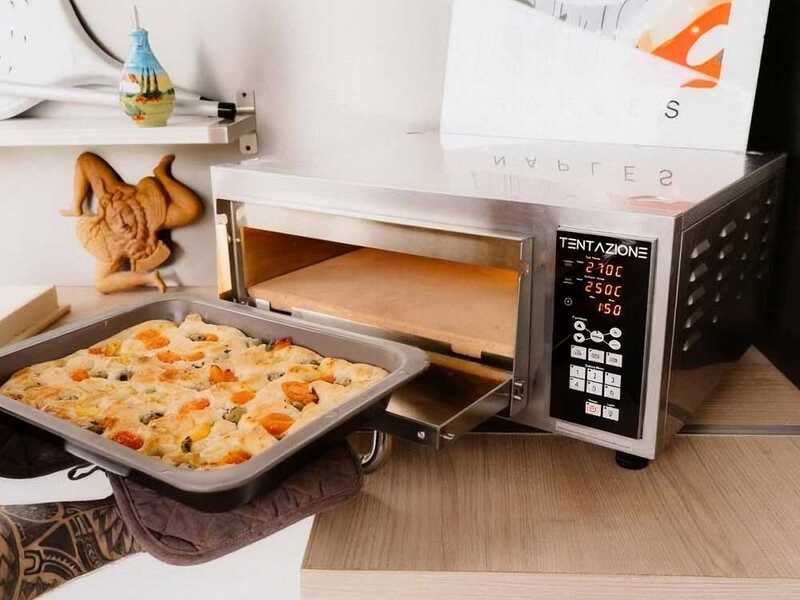 Pizza Party Tentazione MAX GT3 - Four &eacute;lectrique &agrave; pizza - Sole en biscotto r&eacute;fractaire de 3 cm - 2800 W