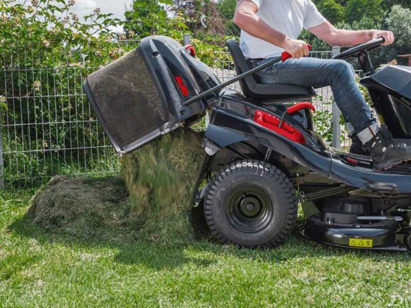 AL-KO T18-103.4 HD-A V2 - Tracteur tondeuse - Bo&icirc;te hydrostatique - bac de ramassage