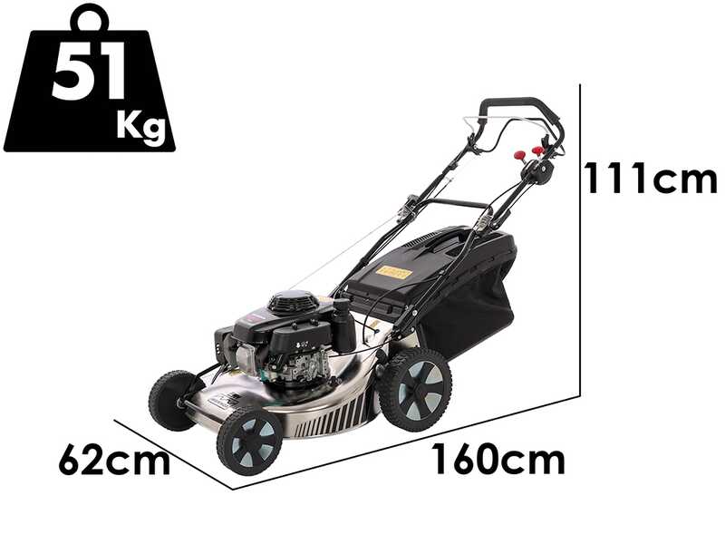 Marina Systems MX 57 SH 3V - Tondeuse &agrave; gazon thermique tract&eacute;e - Moteur thermique Honda GXV 160