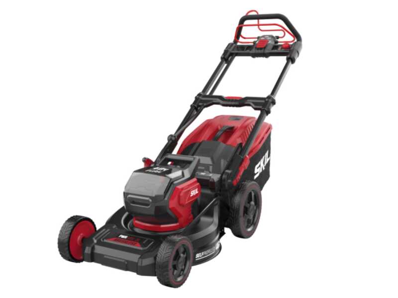 SKIL 0151 BA - Tondeuse &agrave; gazon &agrave; batterie 2x20V/4Ah + batterie 20V/4Ah offerte - Largeur de coupe 46 cm