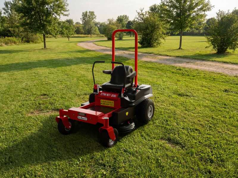 GeoTech ZTM 107-200 - Tracteur tondeuse professionnel &agrave; z&eacute;ro rayon de braquage - &Eacute;jection lat&eacute;rale - Moteur 546 cm&sup3;