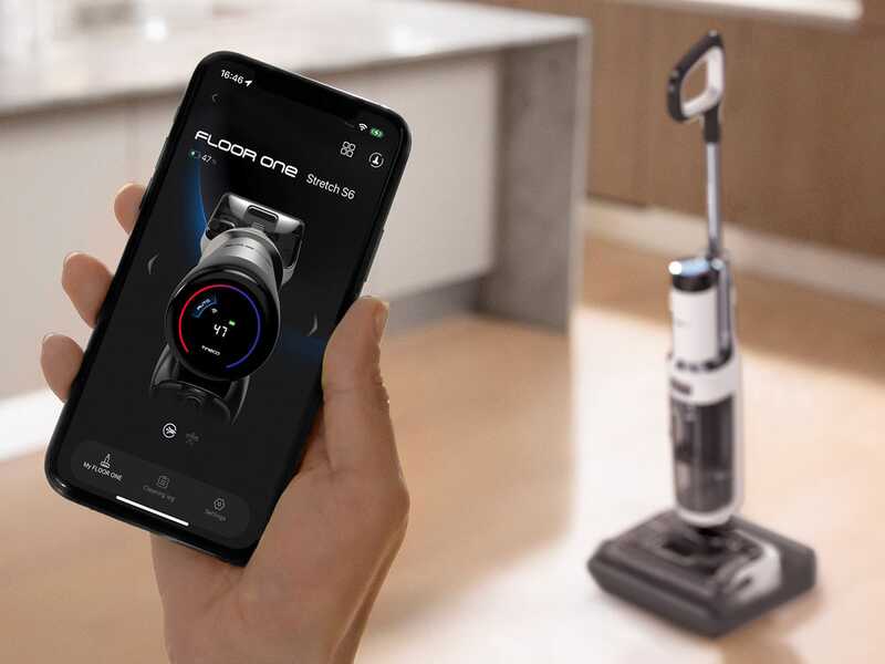 Tineco Floor One S5 Stretch Extreme - Autolaveuse smart &agrave; batterie - 3 en 1 : lave, s&egrave;che et aspire