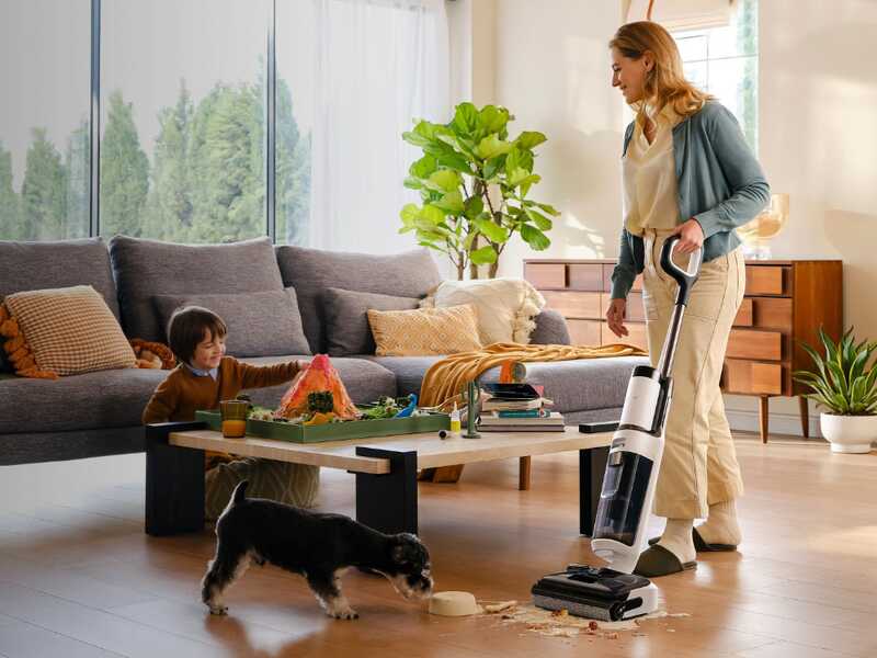 Tineco Floor One S5 Stretch Extreme - Autolaveuse smart &agrave; batterie - 3 en 1 : lave, s&egrave;che et aspire