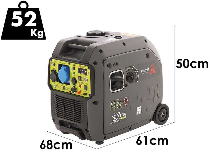 Pramac PMi 6500 - Groupe &eacute;lectrog&egrave;ne - 6,5 kW - Courant continu 6 kW monophas&eacute; - Bo&icirc;tier ATS inclus